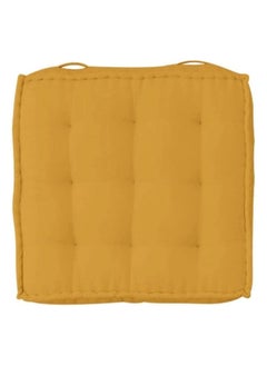 اشتري New York Square Quilted Cotton Floor Cushion Camel في السعودية