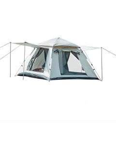 اشتري Camping Tent Outdoor Waterproof Family Big Tent Thickened Camping Outdoor Tent Folding Automatic Quick Open Rainproof Portable Beach Camping Equipment Awning في الامارات