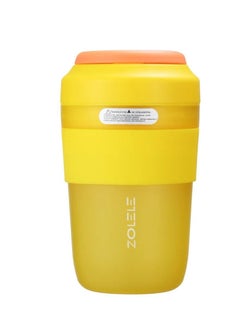 اشتري Zolele Zi102 Portable Mini Juicer Blender 400ml Wireless Mini Juicer Inductive Protection Power Switch Fruit Juicer Multifunctional Drinking Cup 1500mAh Battery USB-C - Yellow في الامارات