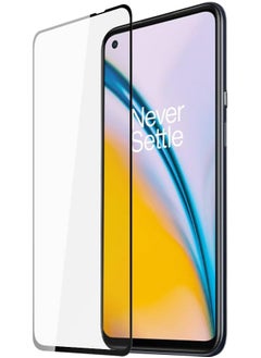 Buy DUX DUCIS 9D Tempered Glass Screen Protector, Designed for OnePlus Nord 2 5G/Nord 2T 5G, Medium Alumina Glass Film Full Glue HD Clear Phone Screen Protector - Black in Egypt