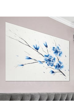 Buy Blue Flowers Painting Decorative Wall Art Wall Decor Card Board MDF Home Decor for Living Room, Drawing Room, Office Room and Bedroom 60CM x 40CM in Saudi Arabia