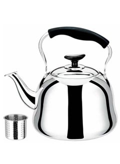 Buy Kettle Stainless Steel Tea Kettle with Stainer in UAE