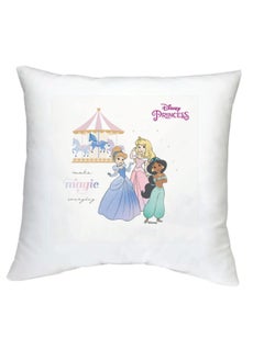 Buy Square pillow with "Disney design" print, white, size 40x40 cm in Saudi Arabia