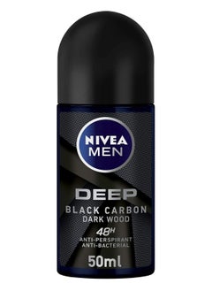 Buy NIVEA MEN DEEP Black Carbon Dark Wood Anti-Perspirant+Anti-Bacterial 48h in UAE