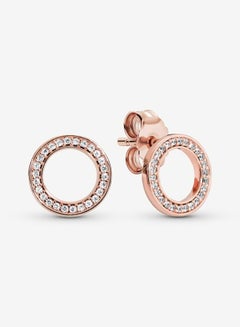 Buy Sparkling Circle Stud Earrings for Women in UAE