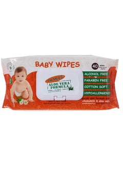 اشتري Baby Wipes Flow Pack of 40 Wipes White في السعودية