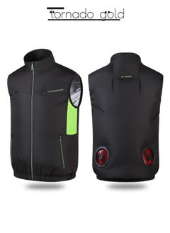 Buy Sleeveless Fan Suit Air Conditioning Suit Cooling Vest Outdoor Heat Protection Clothing with A Fan in Saudi Arabia