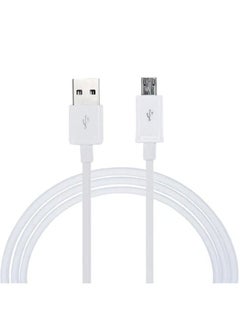 Buy Micro USB Charger Cable For Samsung White in Saudi Arabia