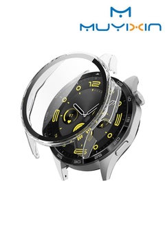Buy Compatible for Huawei Watch GT4 46mm Clear Thin TPU Protector Bumper Watch Frame Case Cover Clear in Egypt