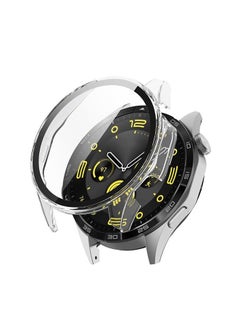 Buy Compatible for Huawei Watch GT4 46mm Clear Thin TPU Protector Bumper Watch Frame Case Cover Clear in Egypt