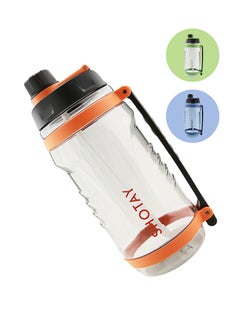 Buy SHOTAY 2.5L/3.1L Sports Water Bottles With Removable Straw, BPA Free And Leakproof, Big Water Jug for Fitness, Gym, Sports And Camping in Saudi Arabia