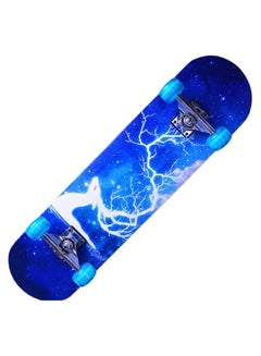 Buy Skateboards for Beginners 80 x 20cm Complete Standard Skateboard for Girls and Boys, 7 Layer Maple Double Kick Concave Skateboard for Kids and Adults in Saudi Arabia