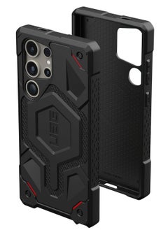 Buy UAG Monarch Pro Kevlar [MagSafe Compatible] Samsung Galaxy S24 Ultra Case Cover [25 Feet Drop tested] - Kevlar Black in Saudi Arabia