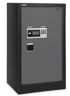 اشتري Safe Box Large Dual Security Fire Resistant Locker for Money Documents Home Office (Size 80x48x40cm) Black/Grey في الامارات