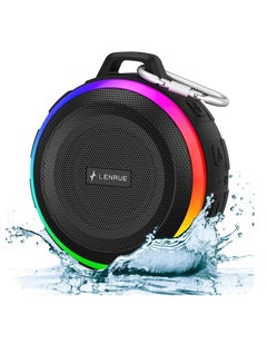 Buy Bluetooth Shower Speaker, Portable Bluetooth Speakers, IP67 Waterproof Wireless Speaker with Dynamic Lights, True Wireless Stereo, Crisp Clear Sound, for Sports, Pool, Beach, Hiking, Camping in UAE
