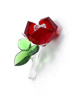 اشتري Crystal Red Rose Flower Paperweight Figurine for Anniversary Wedding  Gift في السعودية