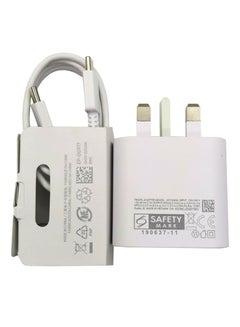 Buy 25W Super Fast Charger Adapter & USB-C Cable For Samsung Galaxy Phones in UAE