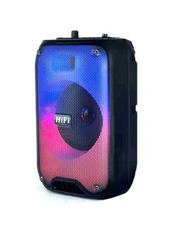 Buy RX-6168 Speaker portable blututh speaker dancing speaker with flame light 10W party outdoor karaoke speaker in UAE