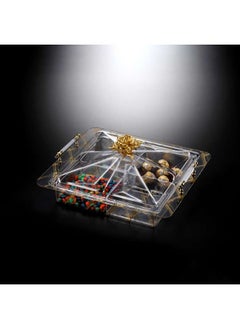 Buy Acrylic Serving Set with 4 Bowls - Gold in UAE