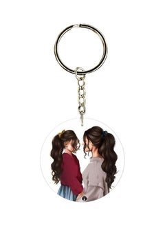 Buy Girl Printed Dual Sided Keychain in UAE