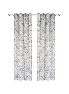 Buy Becky 2-Piece Blackout Curtain Set 2, Multicolour - 140x300 cm in UAE