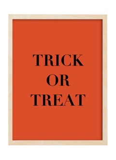 Buy Halloween Trick or Treat Framed Poster 30x40cm - Spooky Halloween Wall Art Decor for Kids' Rooms, Home, Nursery, or Party -  Halloween Decoration Gift in UAE