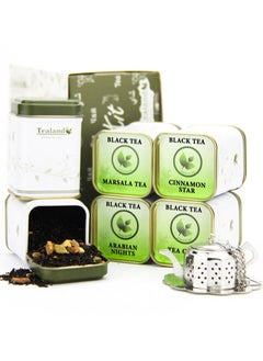 اشتري Sampler Kit Winter Collection Includes Marsala Tea (10g) Karak Power (10g) Arabian Nights (10g) Cinnamon Star (10g) Tea Chai (10g) Herbal Sea Buckthorn (10g) Empress Tea Strainer with Tray & Tealand T في الامارات