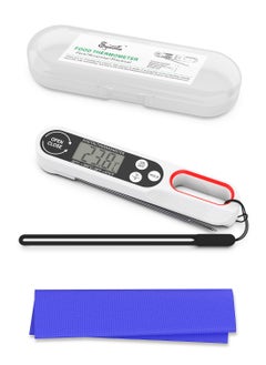 Buy Instant Read Food Thermometer, Waterproof Meat Digital Thermometer, for Kitchen Baking Outdoor BBQ Grill Deep Fry, Liquids Etc, Including Suitcase and Anti-Drop Hand Strap in Saudi Arabia