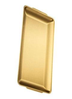 اشتري صينية تقديم معدنية ستانلس ستيل ذهبي مقاس في مصر