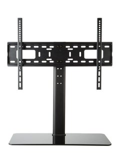 Buy TV Floor Stand on Table for 26 to 60 inch LCD LED TV Stand Mount with Swivel 60 Degrees, 3 Sets Height Adjustable Black in UAE