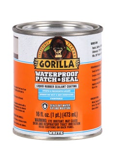 اشتري Gorilla Waterproof Patch & Seal Liquid, White, 16 ounces, 1 Pack في الامارات