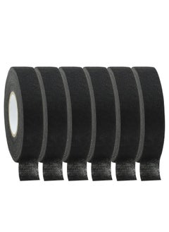 Buy 6 Rolls Black Wiring Harness Tape, 19mm x 15m, High-Temp, Flame-Resistant for Auto Electrical Wrap & Insulation. in UAE