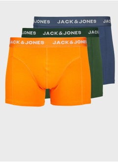 Buy Jackex 3 Pack Assorted Logo Band Trunks in UAE