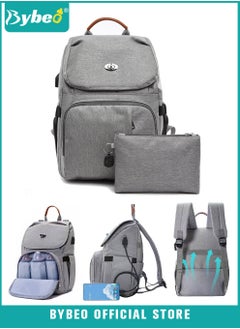 Buy Enlarged Capacity Baby Diaper Bag, Multifunctional Diapers Changing Backpacks, Waterproof  Nappy and Nursing Bags, Fashion Mummy Backpack with Storage Case, for Mothers and Fathers Travel in Saudi Arabia