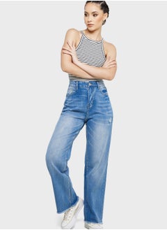 Buy Straight Fit Classic Mom Jeans in UAE