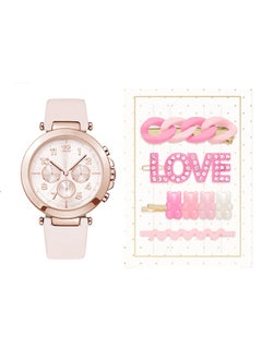 Buy Ladies Casual Analog Watch & Hair Clip Set A1139R-42-C12 in Saudi Arabia