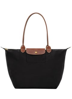 Buy Longchamp women's large tote bag, handbag, shoulder bag black classic style in UAE