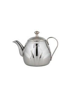 Buy Silver Stainless Steel Teapot with Side Handle 1 Litter in Saudi Arabia