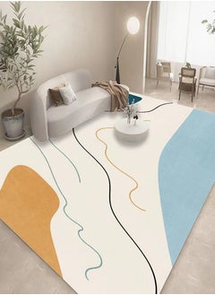 اشتري Modern Living Room Rug Soft Anti-slip Floor Carpet Contemporary Floor Rugs for Living Dining Room Bedroom Home Decor Linellae 160x230cm Type E, Rectangle في الامارات