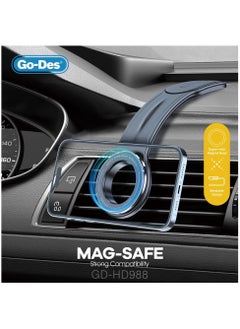 Buy MagSafe Aluminum Detachable Bendable Magnetic Car Phone Holder, Car Cell Phone HOLDER in UAE