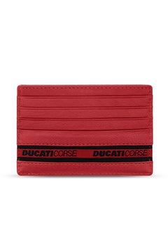 Buy Ducati Corse Nastro Black Genuine Leather Card Holder For Men - DTLGD2201101 in Saudi Arabia