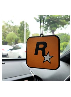 Buy R Star Car Aromatherapy Rearview Mirror Keychain Car Air Freshener Charms in UAE
