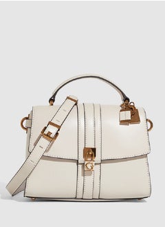 Buy Guess - Ginevra Logo Top Handle Flap Cross-body Bags in UAE