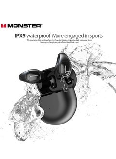 Buy Monster Open Ear 200 Ear-clip Earbuds Sports Wireless Headphones Bluetooth Earphone Running Headsets with Mic Earhook Waterproof in UAE