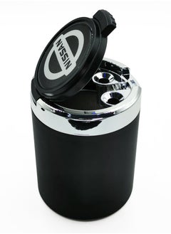 اشتري Car Ashtray with LED Lights with Lid Creative Personality Covered New Car Supplies for Nissan - 1 Piece في السعودية