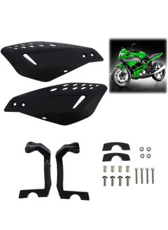 Buy Handlebar Hand Brush Guards Handguards Assy for Motocross Motorcycle Off-road Pit Dirt Bike ATV Black in UAE