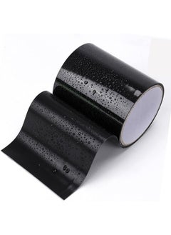 اشتري Rubberized Waterproof Tape, Professional Duct Tape for Prevent Leak and Crack, Patch and Seal Tape for Photographers Repairing Holes Cracks Pipes Gaps Roof Crafts (Black Medium 4" x 59") في الامارات