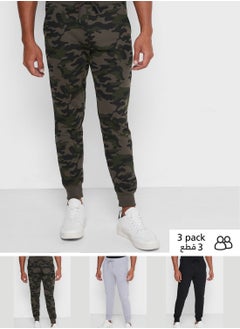 Buy 3 Pack Essential Joggers in Saudi Arabia