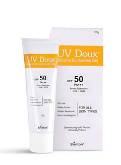 اشتري Uv Doux Face And Body Sunscreen Gel With SPF 50 - 50g, Promotes Oil Free And Hydrating Skin, For Daily Sun Protection, For All Skin Types في الامارات
