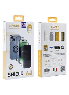 Buy Levore Full Body Protection 6 in 1 For iPhone 15 - Clear and Privacy in Saudi Arabia